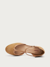 T-Bar-Pumps aus Veloursleder - Sattel | FRAU