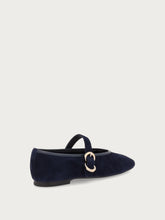 Ballerina in suede - Blu Navy | FRAU