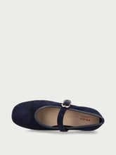 Ballerina in suede - Blu Navy | FRAU