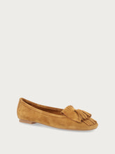 Mokassin aus Veloursleder mit Quasten - Roggen | FRAU