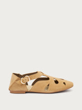 Suede cut-out sandals - Wheat | FRAU