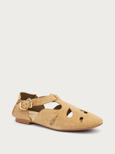 Suede cut-out sandals - Wheat | FRAU
