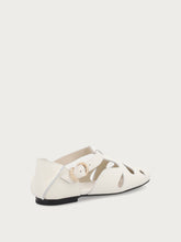 Sandali cut-out in pelle - Off White | FRAU