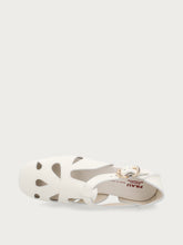 Sandali cut-out in pelle - Off White | FRAU