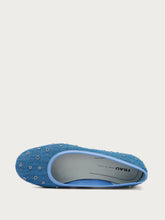 Ballerinas aus Denim mit Nieten - COTTONvela | FRAU