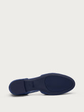 T-Strap-Ballerina aus Veloursleder - Abgrund | FRAU
