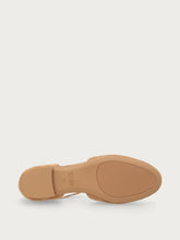 T-Strap-Ballerina aus Veloursleder - Sattel | FRAU