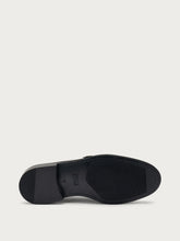 Leather double-buckle loafers - Black | FRAU