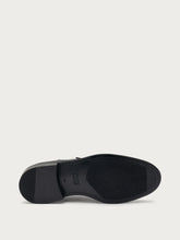 Elegant leather Oxford shoes - Black | FRAU