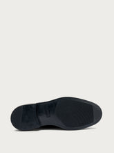 Elegant woven leather moccasins - Black | FRAU