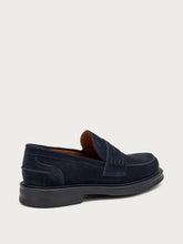 Mocassino college in suede finish anticato - Blu | FRAU