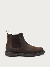 Distressed-effect leather Chelsea boots - Brown | FRAU