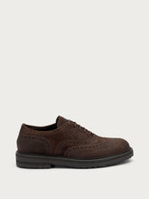 Allacciata in pelle aged con dettagli brogue - Marrone | FRAU