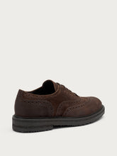 Allacciata in pelle aged con dettagli brogue - Marrone | FRAU