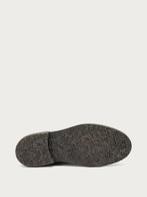 Allacciata in pelle aged con dettagli brogue - Nero | FRAU