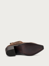 Suede Texan boots - Dark Brown | FRAU