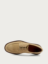 Allacciata con suola in cuoio - Avena | FRAU