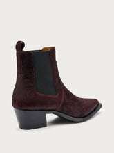 Ponyhair Texan boots - Bordeaux | FRAU