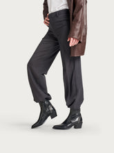 Studded leather Texan ankle boots - Black | FRAU