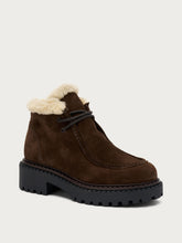 Ankle boots with shearling lining - Cocoa | FRAU