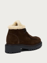 Ankle boots with shearling lining - Cocoa | FRAU