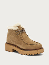 Ankle boots with shearling lining - Honey | FRAU