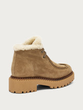 Ankle boots with shearling lining - Honey | FRAU