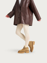 Ankle boots with shearling lining - Honey | FRAU