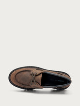 Boat shoes with double welt sole - Dark Brown | FRAU