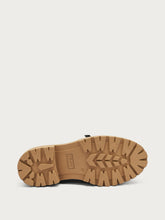 Leather loafers with buckle - DARKBRAUNnut | FRAU