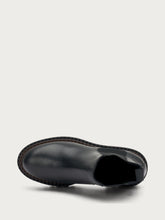 Leather Chelsea boots with double welt - Black | FRAU