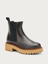 Leather Chelsea boots with double welt - DARKBRAUNnut | FRAU