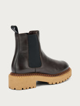 Leather Chelsea boots with double welt - DARKBRAUNnut | FRAU