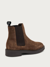 Colour-block suede Chelsea boots - Cocoa | FRAU