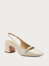 Slingback in vernice con cinturino - Ecrù | FRAU