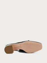 Patent leather slingbacks with strap - Black | FRAU