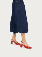 Slingback in vernice con cinturino - Papavero | FRAU