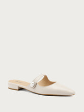 Bejewelled pearl mules - Cream | FRAU