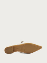 Bejewelled pearl mules - Cream | FRAU