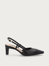 Slingback in pelle - Nero | FRAU