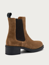 Heeled suede Chelsea boots - Light tan | FRAU