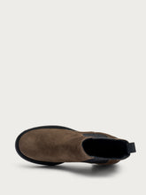 Heeled suede Chelsea boots - Peat | FRAU