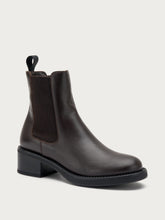 Heeled leather Chelsea boots - Dark Brown | FRAU