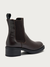 Heeled leather Chelsea boots - Dark Brown | FRAU