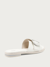 Leather sliders with buckle - Off-White | FRAU