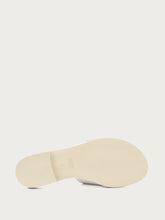 Leather sliders with buckle - Off-White | FRAU