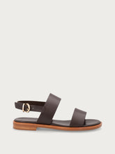 Minimalistische Sandalen aus Leder - Off White | FRAU