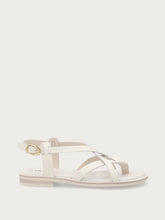 Minimal leather thong sandals - Off White | FRAU