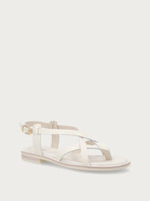 Minimal leather thong sandals - Off White | FRAU