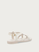Minimal leather thong sandals - Off White | FRAU